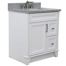 Load image into Gallery viewer, Bellaterra Home Vanity BellaTerra Home 31&quot; Single Sink Vanity in White Finish with Gray Granite with Rectangle Sink 400700-31-WH-GYR
