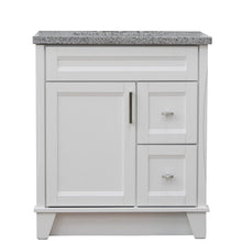 Load image into Gallery viewer, Bellaterra Home Vanity BellaTerra Home 31&quot; Single Sink Vanity in White Finish with Gray Granite with Rectangle Sink 400700-31-WH-GYR