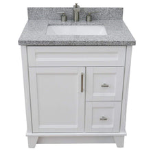 Load image into Gallery viewer, Bellaterra Home Vanity BellaTerra Home 31&quot; Single Sink Vanity in White Finish with Gray Granite with Rectangle Sink 400700-31-WH-GYR