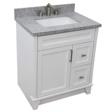 Load image into Gallery viewer, Bellaterra Home Vanity BellaTerra Home 31&quot; Single Sink Vanity in White Finish with Gray Granite with Rectangle Sink 400700-31-WH-GYR