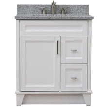 Load image into Gallery viewer, Bellaterra Home Vanity BellaTerra Home 31&quot; Single Sink Vanity in White Finish with Gray Granite with Rectangle Sink 400700-31-WH-GYR