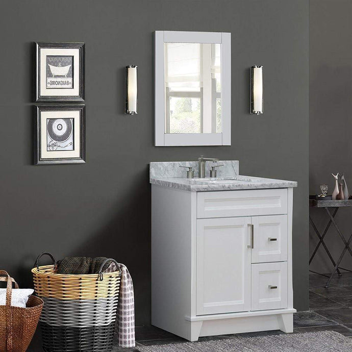 Buy White Finished Rectangle Single Bathroom Sinks -Sinks and Vanities