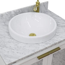 Load image into Gallery viewer, Bellaterra Home Vanity BellaTerra Home 31&quot; Single sink vanity in White finish with White carrara marble with round sink 400990-31-WH-WMRD