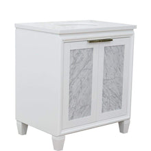 Load image into Gallery viewer, Bellaterra Home Vanity BellaTerra Home 31&quot; Single sink vanity in White finish with White quartz with oval sink 400990-31-WH-WEO