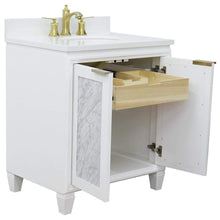 Load image into Gallery viewer, Bellaterra Home Vanity BellaTerra Home 31&quot; Single sink vanity in White finish with White quartz with oval sink 400990-31-WH-WEO