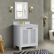 Load image into Gallery viewer, Bellaterra Home Vanity BellaTerra Home 31&quot; Single sink vanity in White finish with White quartz with oval sink 400990-31-WH-WEO