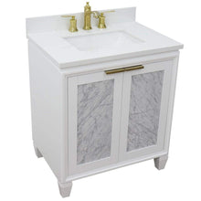 Load image into Gallery viewer, Bellaterra Home Vanity BellaTerra Home 31&quot; Single sink vanity in White finish with White quartz with rectangle sink 400990-31-WH-WER
