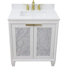 Load image into Gallery viewer, Bellaterra Home Vanity BellaTerra Home 31&quot; Single sink vanity in White finish with White quartz with rectangle sink 400990-31-WH-WER