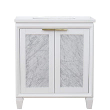 Load image into Gallery viewer, Bellaterra Home Vanity BellaTerra Home 31&quot; Single sink vanity in White finish with White quartz with rectangle sink 400990-31-WH-WER