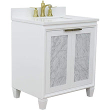 Load image into Gallery viewer, Bellaterra Home Vanity BellaTerra Home 31&quot; Single sink vanity in White finish with White quartz with rectangle sink 400990-31-WH-WER
