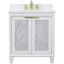 Load image into Gallery viewer, Bellaterra Home Vanity BellaTerra Home 31&quot; Single sink vanity in White finish with White quartz with rectangle sink 400990-31-WH-WER