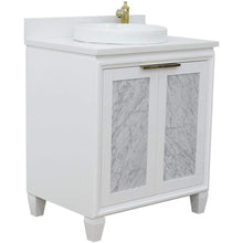 Load image into Gallery viewer, Bellaterra Home Vanity BellaTerra Home  31&quot; Single sink vanity in White finish with White quartz with round sink 400990-31-WH-WERD