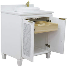 Load image into Gallery viewer, Bellaterra Home Vanity BellaTerra Home  31&quot; Single sink vanity in White finish with White quartz with round sink 400990-31-WH-WERD