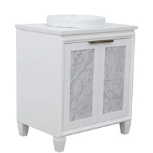 Load image into Gallery viewer, Bellaterra Home Vanity BellaTerra Home  31&quot; Single sink vanity in White finish with White quartz with round sink 400990-31-WH-WERD