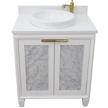 Load image into Gallery viewer, Bellaterra Home Vanity BellaTerra Home  31&quot; Single sink vanity in White finish with White quartz with round sink 400990-31-WH-WERD