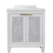 Load image into Gallery viewer, Bellaterra Home Vanity BellaTerra Home  31&quot; Single sink vanity in White finish with White quartz with round sink 400990-31-WH-WERD