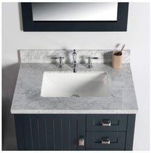 Load image into Gallery viewer, Bellaterra Home Vanity BellaTerra Home 31&quot; Single Vanity-Dark Gray-White Marble Top 77616-31-DG-WM