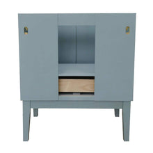 Load image into Gallery viewer, Bellaterra Home Vanity BellaTerra Home 31&quot; Single vanity in Aqua Blue finish with Gray granite top and Rectangle Sink 400400-AB-GYR