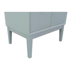 Bellaterra Home Vanity BellaTerra Home 31" Single vanity in Aqua Blue finish with Gray granite top and Rectangle Sink 400400-AB-GYR