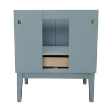Load image into Gallery viewer, Bellaterra Home Vanity BellaTerra Home 31&quot; Single vanity in Aqua Blue finish with White Quartz top and Oval Sink 400400-AB-WEO