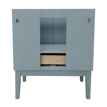 Load image into Gallery viewer, Bellaterra Home Vanity BellaTerra Home 31&quot; Single vanity in Aqua Blue finish with White Quartz top and Round Sink 400400-AB-WERD