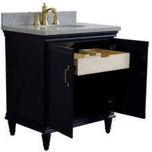 Load image into Gallery viewer, Bellaterra Home Vanity BellaTerra Home 31&quot; Single vanity in Blue finish with Gray granite and oval sink 400800-31-BU-GYO
