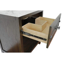 Load image into Gallery viewer, Bellaterra Home Vanity BellaTerra Home 31&quot; Single vanity in Brown Ash finish with Black Galaxy top and Oval Sink 400101-BA-BGO