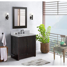 Load image into Gallery viewer, Bellaterra Home Vanity BellaTerra Home 31&quot; Single vanity in Brown Ash Finish with Gray Granite Top and Oval Sink 400100-BA-BGRD