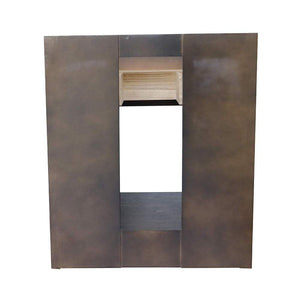Bellaterra Home Vanity BellaTerra Home 31" Single vanity in Brown Ash finish with Gray granite top and Oval Sink 400101-BA-GYO