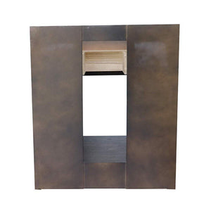 Bellaterra Home Vanity BellaTerra Home 31" Single vanity in Brown Ash finish with Gray granite top and Rectangle Sink 400101-BA-GYR