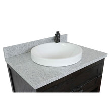 Load image into Gallery viewer, Bellaterra Home Vanity BellaTerra Home 31&quot; Single vanity in Brown Ash finish with Gray granite top and Round Sink 400101-BA-GYRD