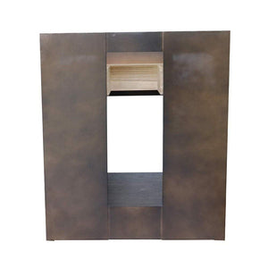 Bellaterra Home Vanity BellaTerra Home 31" Single vanity in Brown Ash finish with Gray granite top and Round Sink 400101-BA-GYRD
