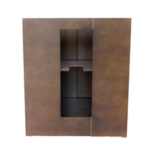 Load image into Gallery viewer, Bellaterra Home Vanity BellaTerra Home 31&quot; Single vanity in Brown Ash Finish with White Carrara Top and Oval Sink 400100-BA-WMO