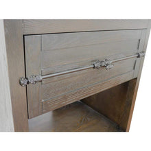 Load image into Gallery viewer, Bellaterra Home Vanity BellaTerra Home 31&quot; Single vanity in Brown Ash finish with White Carrara top and Oval Sink 400101-BA-WMO
