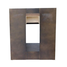 Load image into Gallery viewer, Bellaterra Home Vanity BellaTerra Home 31&quot; Single vanity in Brown Ash finish with White Carrara top and Round Sink 400101-BA-WMRD