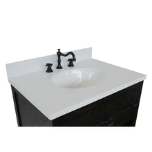 Load image into Gallery viewer, Bellaterra Home Vanity BellaTerra Home 31&quot; Single vanity in Brown Ash finish with White Quartz top and Oval Sink  400101-BA-WEO