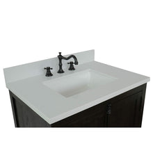 Load image into Gallery viewer, Bellaterra Home Vanity BellaTerra Home 31&quot; Single vanity in Brown Ash Finish with White Quartz Top and Rectangle Sink 400100-BA-WER
