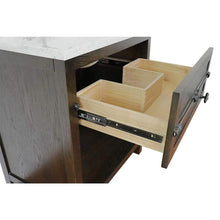 Load image into Gallery viewer, Bellaterra Home Vanity BellaTerra Home 31&quot; Single vanity in Brown Ash finish with White Quartz top and Rectangle Sink 400101-BA-WER