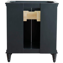 Load image into Gallery viewer, Bellaterra Home Vanity BellaTerra Home 31&quot; Single vanity in Dark Gray finish with Black galaxy and rectangle sink 400800-31-DG-BGR