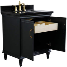 Load image into Gallery viewer, Bellaterra Home Vanity BellaTerra Home 31&quot; Single vanity in Dark Gray finish with Black galaxy and rectangle sink 400800-31-DG-BGR