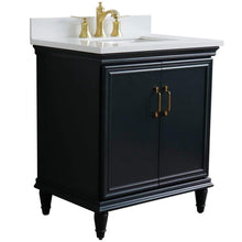 Load image into Gallery viewer, Bellaterra Home Vanity BellaTerra Home 31&quot; Single vanity in Dark Gray finish with White quartz and rectangle sink 400800-31-DG-WER