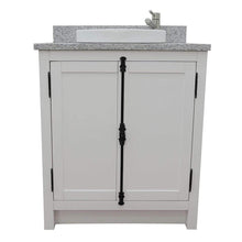 Load image into Gallery viewer, Bellaterra Home Vanity BellaTerra Home 31&quot; Single vanity in Glacier Ash Finish with Gray Granite Top and Round Sink 400100-GA-GYRD