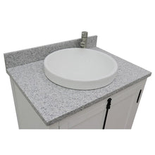 Load image into Gallery viewer, Bellaterra Home Vanity BellaTerra Home 31&quot; Single vanity in Glacier Ash Finish with Gray Granite Top and Round Sink 400100-GA-GYRD