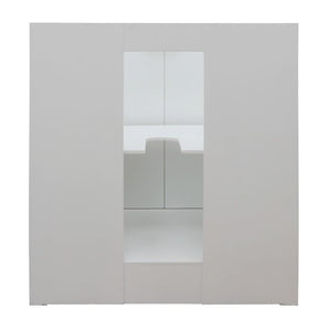 Bellaterra Home Vanity BellaTerra Home 31" Single Vanity in Glacier Ash Finish with White Quartz Top and Rectangle Sink 400100-GA-WER