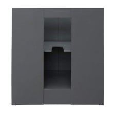 Load image into Gallery viewer, Bellaterra Home Vanity BellaTerra Home 31&quot; Single vanity in Gray Ash finish with Black Galaxy top and Oval Sink 400100-GYA-BGO