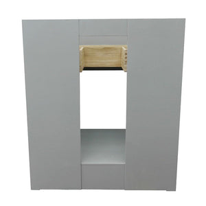 Bellaterra Home Vanity BellaTerra Home 31" Single vanity in Gray Ash finish with Black Galaxy top and Rectangle Sink 400101-GYA-BGR