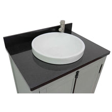 Load image into Gallery viewer, Bellaterra Home Vanity BellaTerra Home 31&quot; Single vanity in Gray Ash finish with Black Galaxy top and Round Sink 400100-GYA-BGRD
