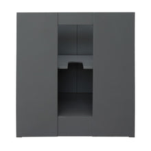 Load image into Gallery viewer, Bellaterra Home Vanity BellaTerra Home 31&quot; Single vanity in Gray Ash finish with Black Galaxy top and Round Sink 400100-GYA-BGRD