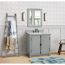 Load image into Gallery viewer, Bellaterra Home Vanity BellaTerra Home 31&quot; Single vanity in Gray Ash finish with Gray granite top and Rectangle Sink 400100-GYA-GYR