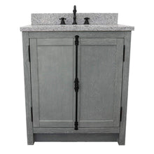 Load image into Gallery viewer, Bellaterra Home Vanity BellaTerra Home 31&quot; Single vanity in Gray Ash finish with Gray granite top and Rectangle Sink 400100-GYA-GYR